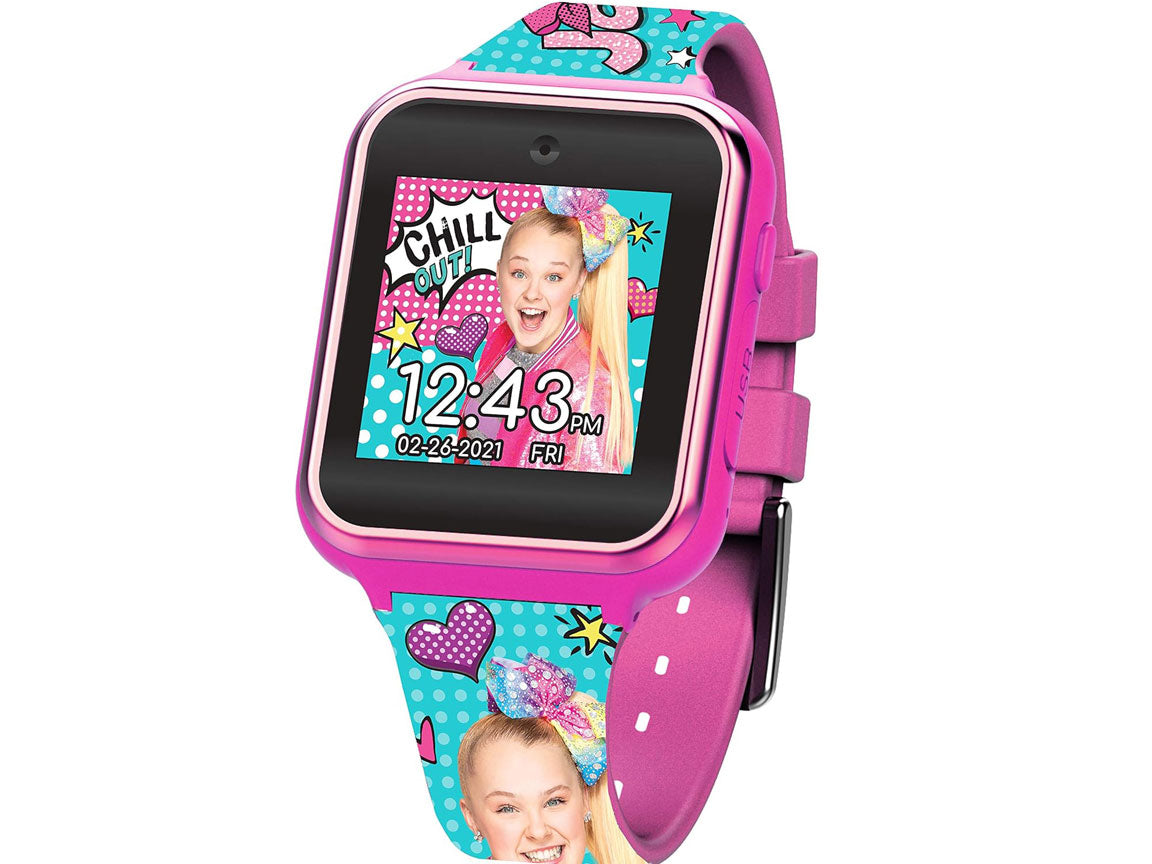 Accutime Kids Nickelodeon JoJo Siwa Educational Learning Touchscreen Smart Watch Toy for Girls, Boys, Toddlers