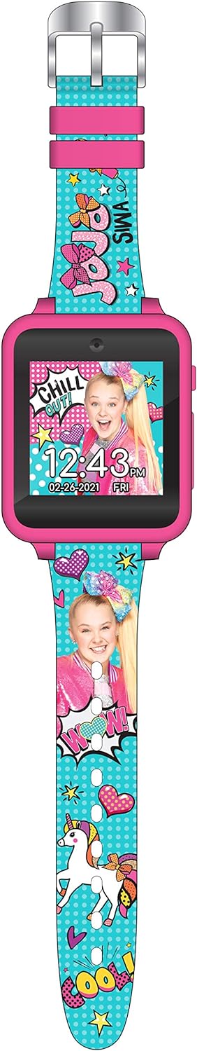Accutime Kids Nickelodeon JoJo Siwa Educational Learning Touchscreen Smart Watch Toy for Girls, Boys, Toddlers