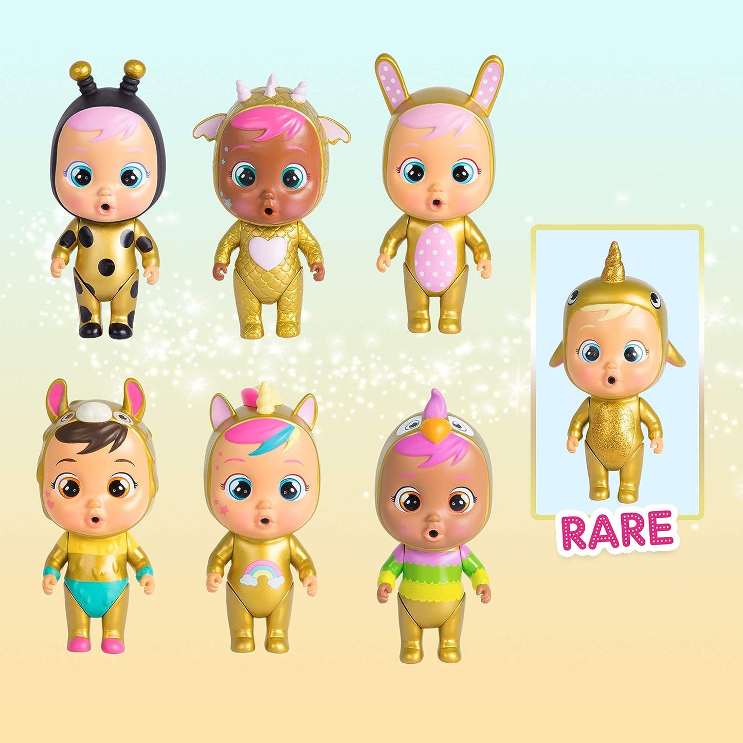 Cry Babies Magic Tears Gold Edition Collectible Toy - Special Edition Series 8 Surprises, 8+ to Collect
