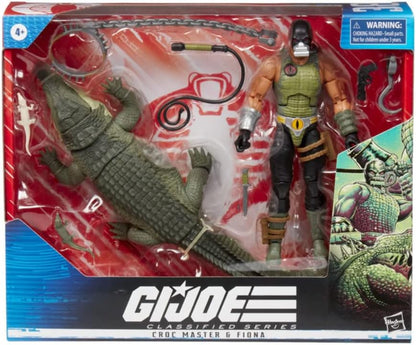 G.I. Joe Classified Series Croc Master & Fiona Action Figures 38 Collectible Premium Toys With Accessories 6-Inch