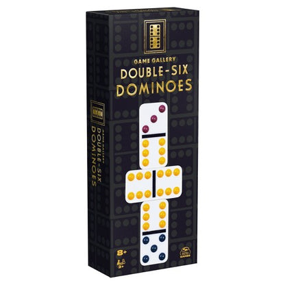 Game Gallery Double 6 Color Dot Dominoes Board Game Set