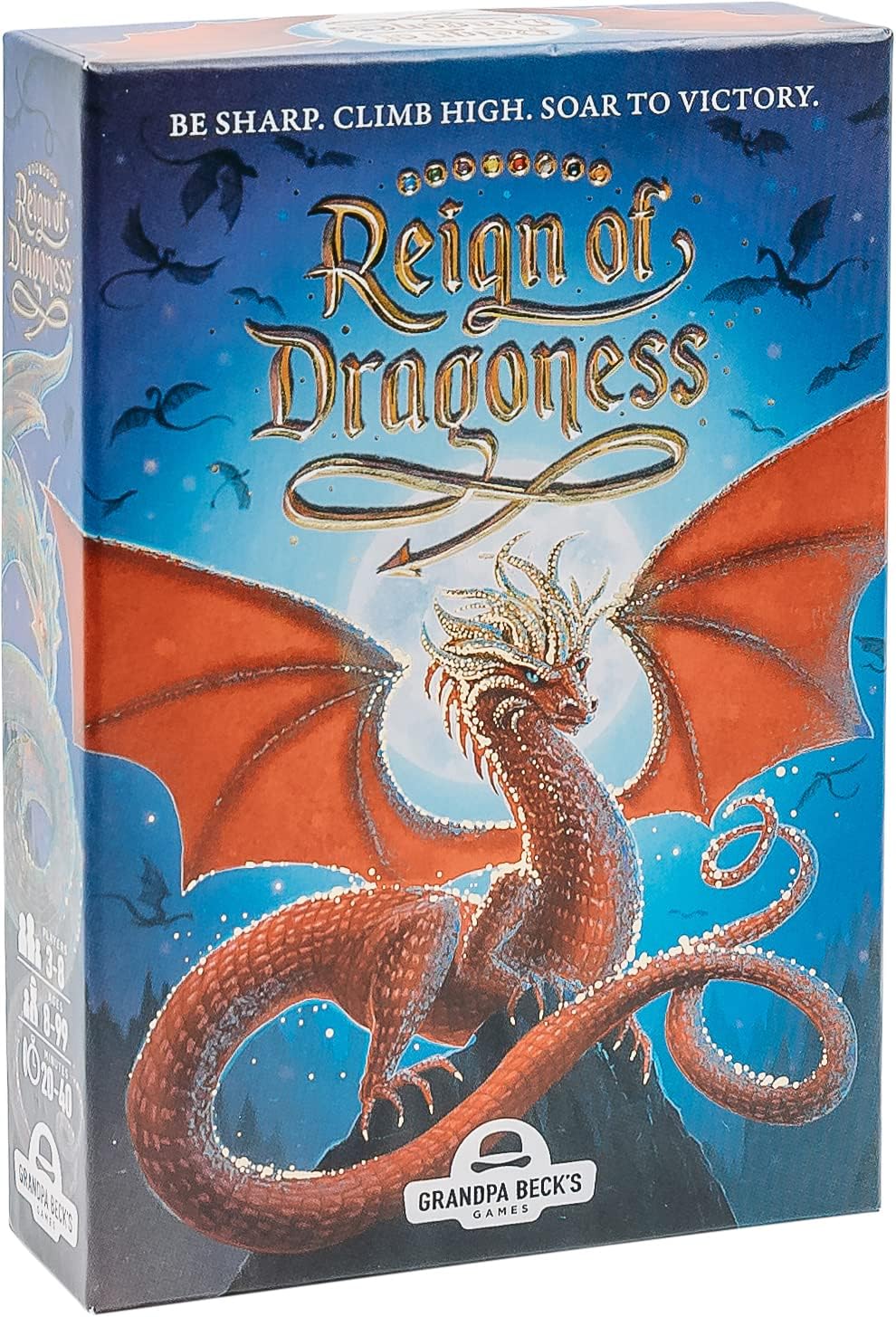 Grandpa Beck's Games Reign of Dragoness Card Game | A Strategic Hand Elimination Card Game