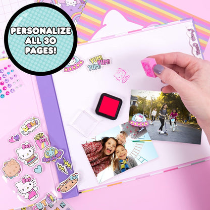Hello Kitty All-in-One DIY, Design Your Own Scrapbook with Over 250 Essentials, Great Hello Kitty Toys for Weekend Activity, Photo & Keepsake Album for Kids