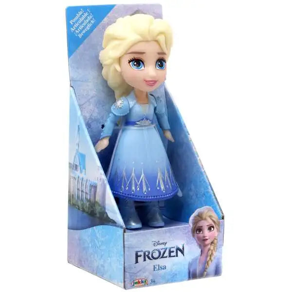 Disney Frozen Poseable Mini Toddler Assorted Figure Doll - Olaf, Sven, Kristoff, Elsa Green Dress, Elsa, Anna And More
