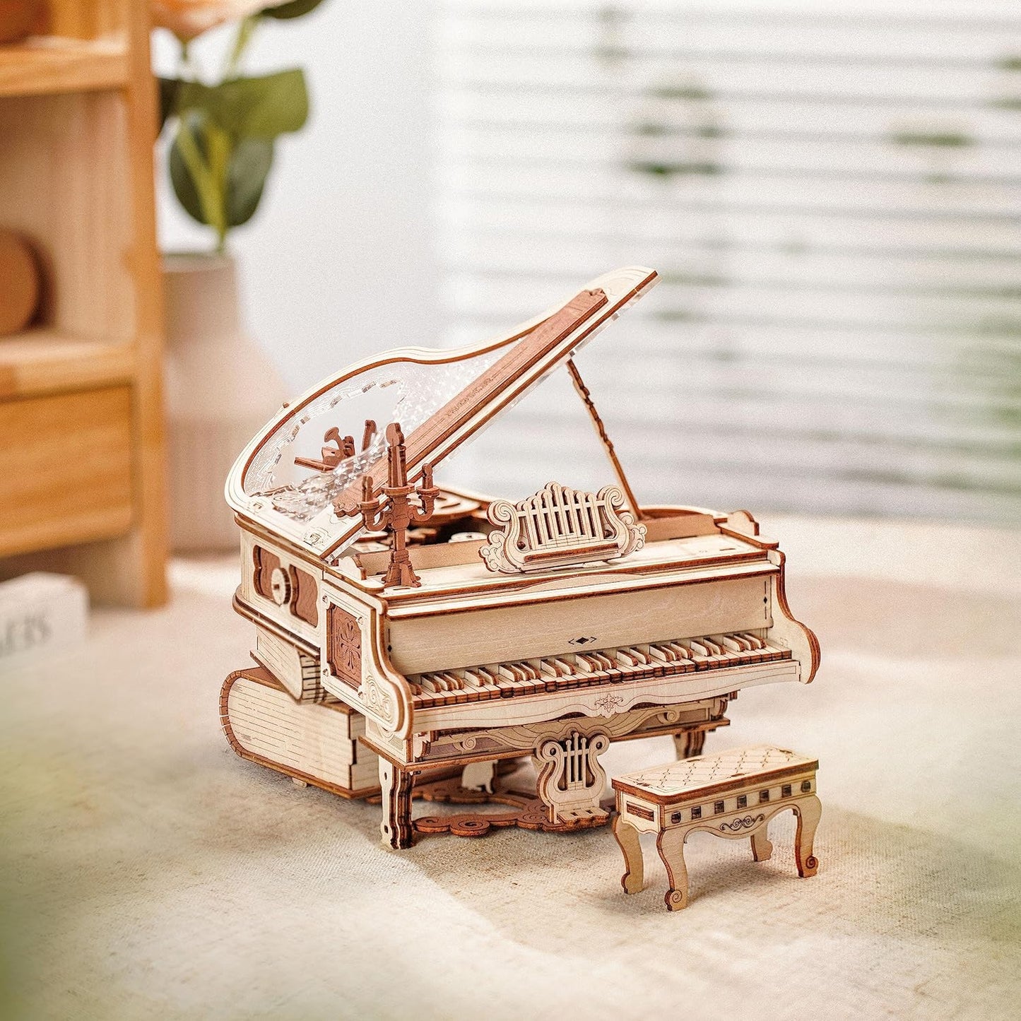 Robotime Rokr DIY Mechanical Gear Music Box Magic Piano