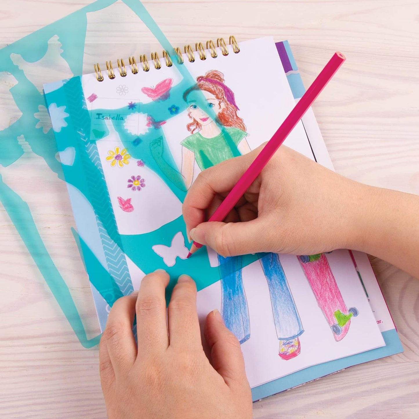 Make It Real - Fashion Design Sketchbook: Blooming Vibes - Fashion Sketchbook for Girls - Kids Fashion Design Kit