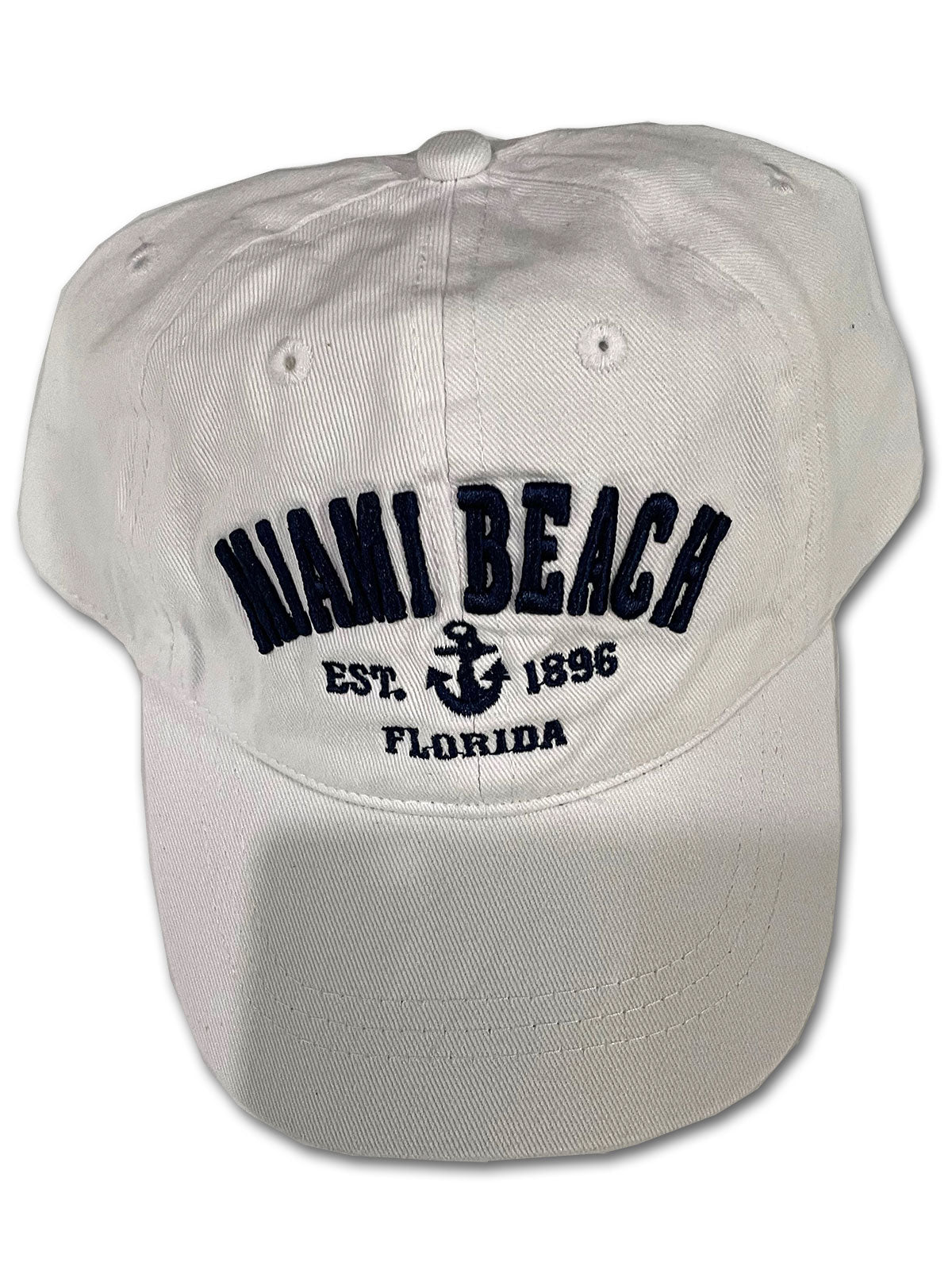 Miami Beach Florida Washed Style Hats Assortment, Adult Size - One Size Fits Most, Dad or Mom Gift Baseball Cap
