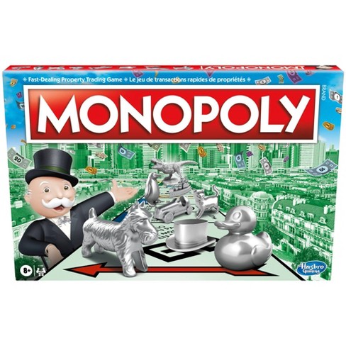 Monopoly Classic Board Game Featuring Rubber Ducky, Tyrannosaurus Rex, and Penguin - Great Family Gift