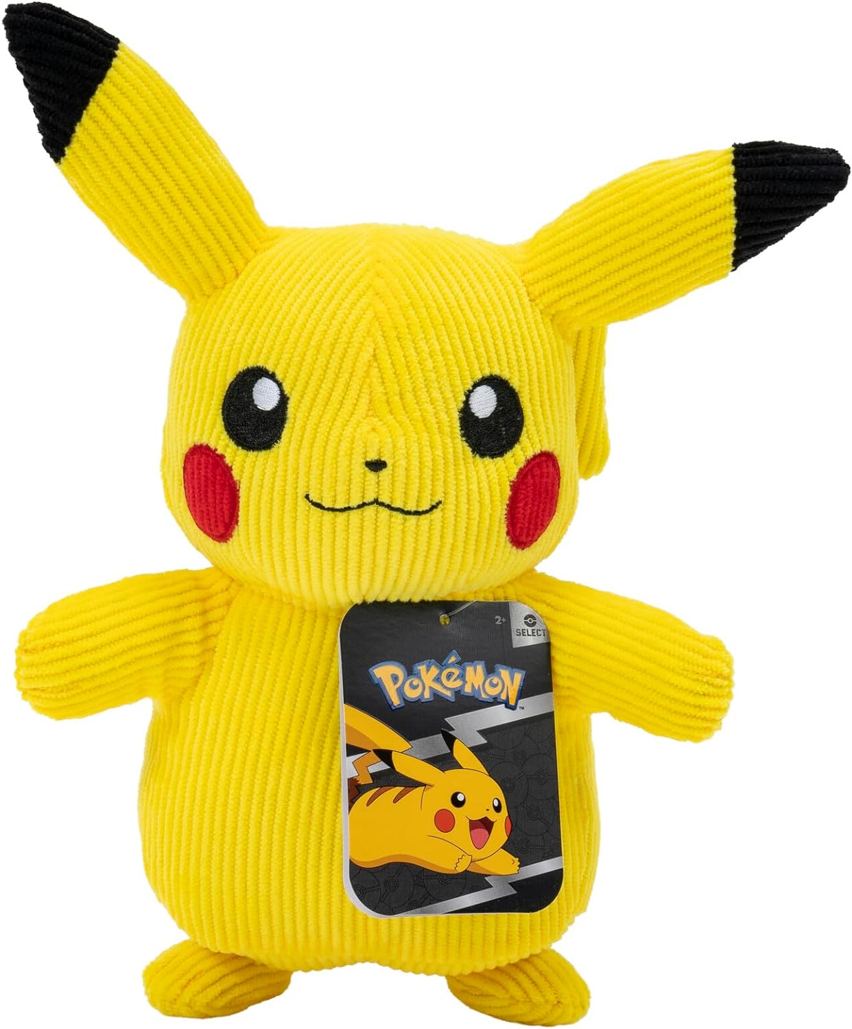 Pokemon Pikachu Select Corduroy 8" Plush - Officially Licensed and Stuffed Animal Material