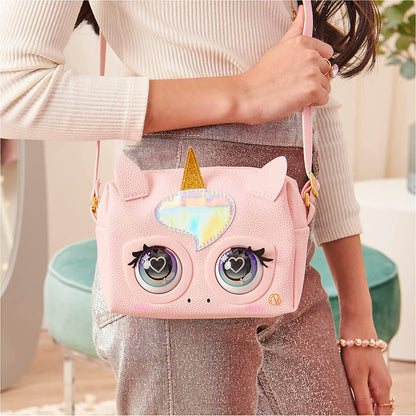 Purse Pets, Glamicorn Unicorn Interactive with Over 25 Sounds and Reactions, Easter Basket Gifts, Kids Toys for Girls Ages 5 and up