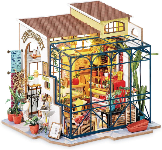 Rolife Emily’S Flower Shop 3D Diy Flowerist House Puzzle