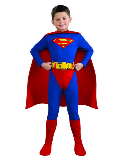 Rubies Kids DC Universe Superman Child's Costume, Feature - Jumpsuit Boot Tops and Detachable Cape