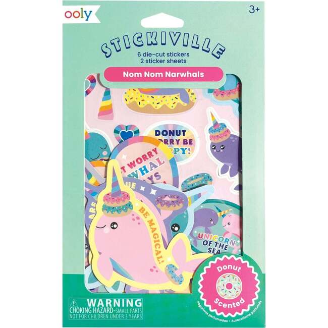 OOLY Stickiville Made to Party Scented Cool Stickers for Kids - Sticker Book - Pick your favorite one