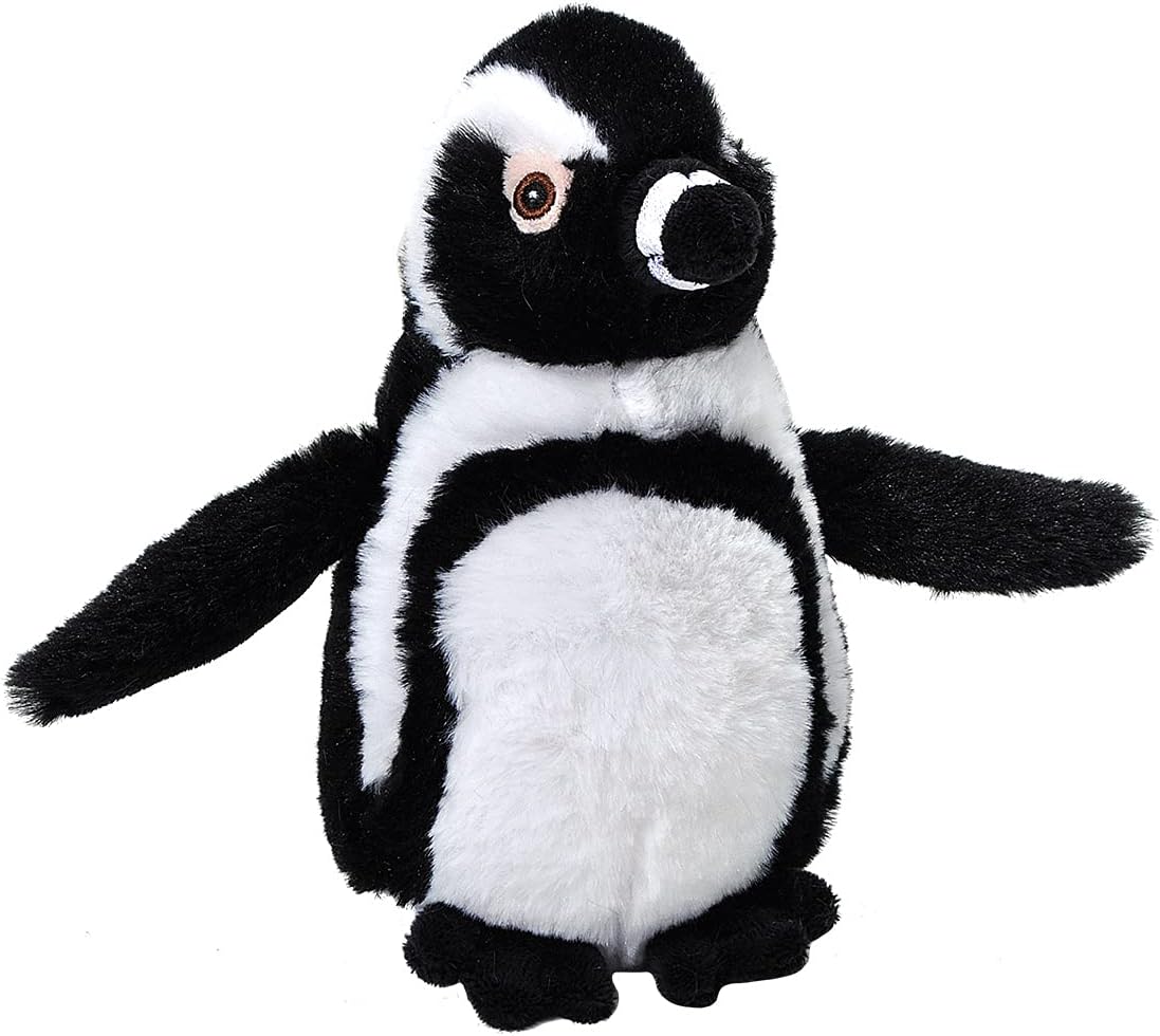 Wild Republic EcoKins Mini Blackfoot Penguin Stuffed Animal 8 inch, Eco Friendly Gifts for Kids, Plush Toy