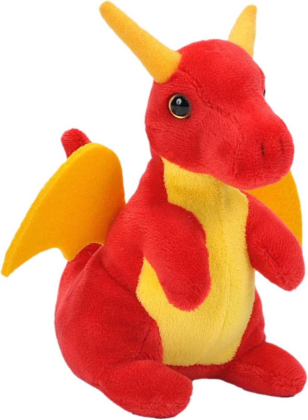 Wild Republic Pocketkins Eco Dragon, Stuffed Animal, 5 Inches, Plush Toy, Made from Recycled Materials, Eco Friendly