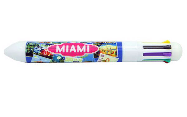 Miami/Florida Retro Collage Design 8 Colors Pen - Great Teenager Gift