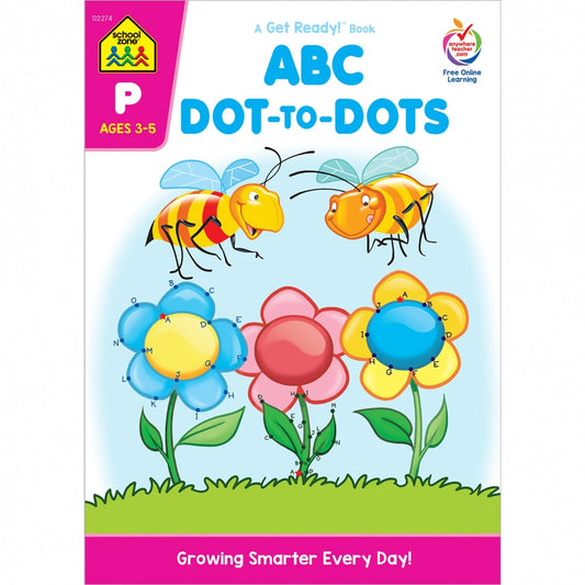 ABC Dot-to-Dots Workbook - 64 Pages, Preschool to Kindergarten, Connect the Dots, Picture Puzzles and More