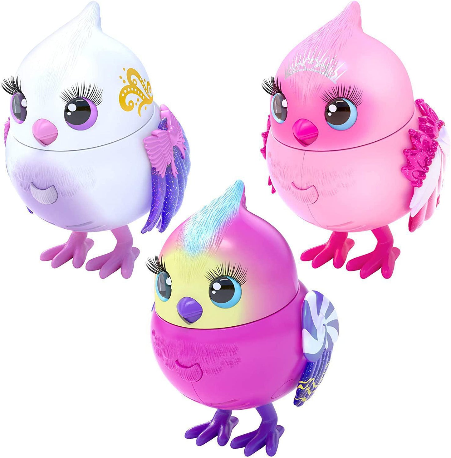 Little Live Pets Bird Pet - Tiara Tweets, Tweeterina - Interactive Pretend Play Bird Doll Toy with Sound