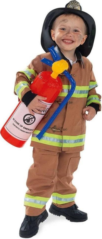 Rubie's Child's Tan Firefighter Kids Costume (Hat Included)