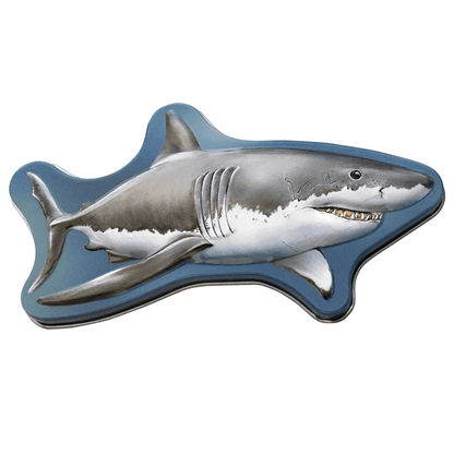 Man-Eater Shark Candy Tin, Feature Bone Parts- Fun Tasty Treat, Great Shark Fans Gift
