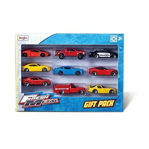 9 Piece Collection Die Cast Model Vehicle Car Set Gift Pack
