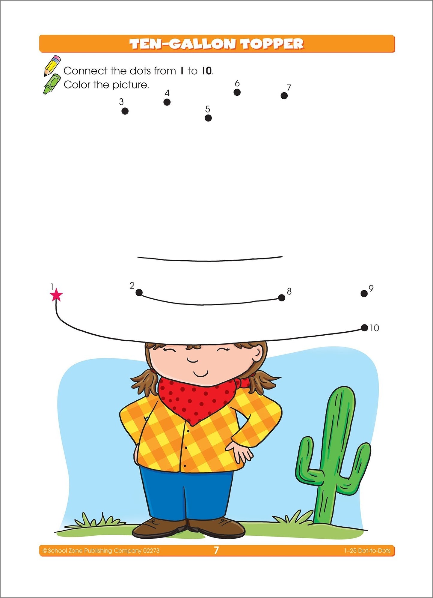 1-25 Dot-to-Dots Preschool Workbook - A frolicking collection of animal friends and playful scenes.