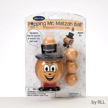 Popping Mr. Matzah Ball™ with 4 Balls Passover Gift Featuring Fun Design
