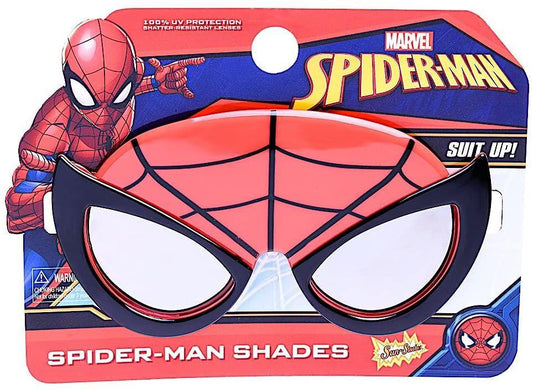 Sun-Staches Costume Sunglasses Marvel Lil' Characters Spiderman Party Favors UV400  Lil' Characters Spiderman Party Favors UV400