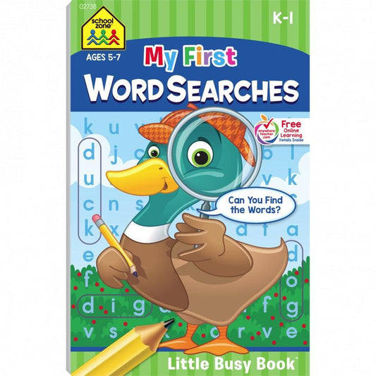 My First Word Searches Workbook - Ages 5 to 7, Kindergarten to 1st Grade, Activity Pad, Search & Find, Word Puzzles, and More