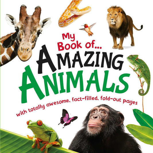 Giant Fold-Out Amazing Animals Baby/Kid's Book