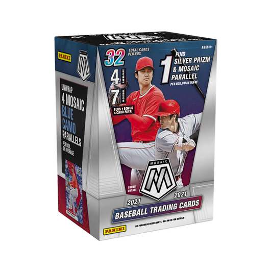 2021 Panini Baseball Mosaic Baseball Trading Card Blaster Box