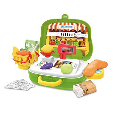 Carry Super Market Set - Children's Market Grocery Art Toys - Includes 24 pcs Toy Tool Set - Great Gift Pretend Play Toy Kit