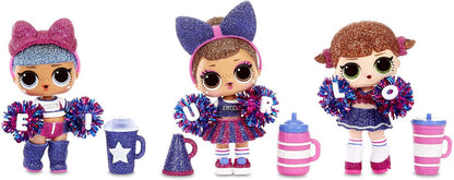 L.O.L. Surprise! All-Star B.B.s Sports Series 2 Cheer Team Sparkly Dolls with 8 Surprises