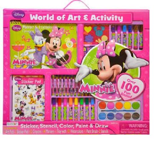 Bendon Disney Minnie Mouse Giant Art Set- Over 100 Minnie Mouse Items Fill With Art And Activity