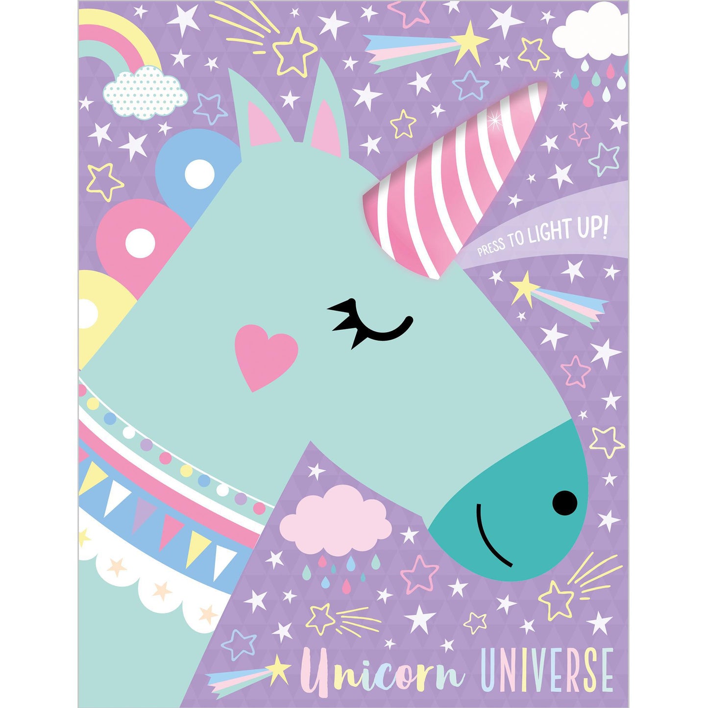 Unicorn Universe Journal  Fun Book Features A Gorgeous Unicorn With a Light-Up Horn