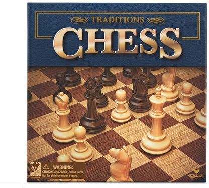 Cardinal Traditions Chess Board Game Set Family Game Strategy Learning and Educational Toy