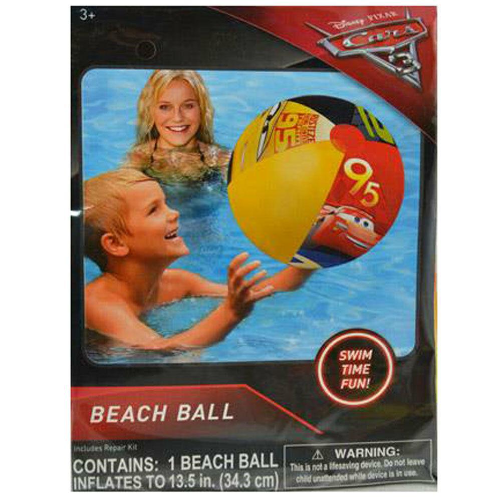 Disney Cars 3 Inflatable Beach Ball - Disney Cars 3 Birthday Pool/Beach Party 13.5"