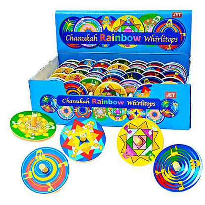 Jewish Hanukah Classic Wood Tradition Mix Dreidels Kids Toy Gift Holiday Game (1Pcs)