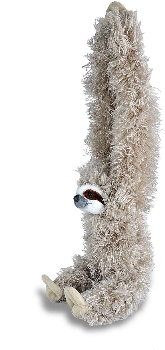 Wild Republic Hanging Three Toed Sloth Plush, Stuffed Animal, Plush Toy, Gifts for Kids, Zoo Animals, 30 inches