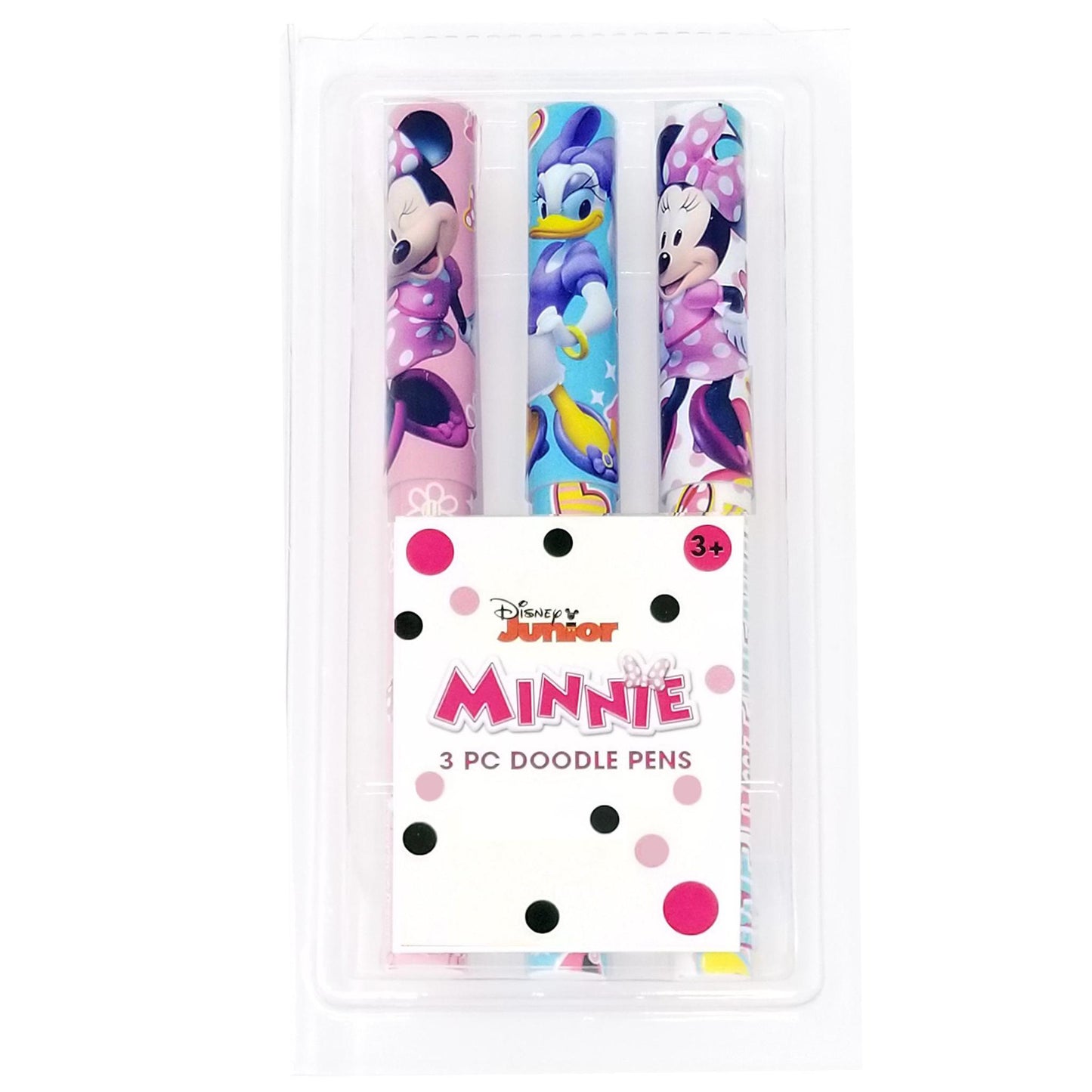 Disney Minnie Mouse and Daisy Duck Ballpoint Pen - Black Ink, 3 Pack