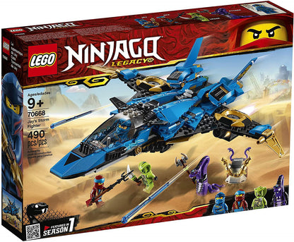 LEGO NINJAGO Legacy Jay’s Storm Fighter 70668 Building Kit (490 Pieces)uilding Kit (490 Pieces)