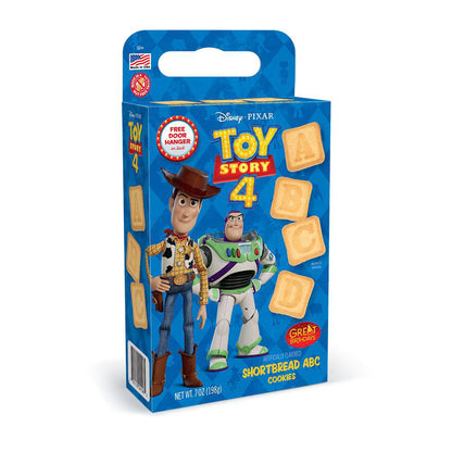 Toy Story 4 ABC Shortbread Cookies Cuboid Box, Including Door Hanger, Nut Free Facility (Kosher Dairy)