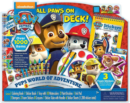 Bendon Nickelodeon PAW Patrol Giant Art Activity Set, Filled with Puzzles, Games And Snap-out Characters