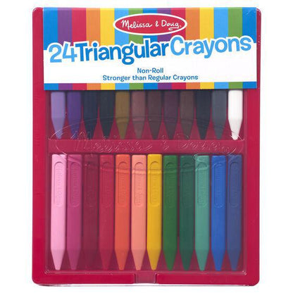 Melissa & Doug Triangular Crayons - 24 pack