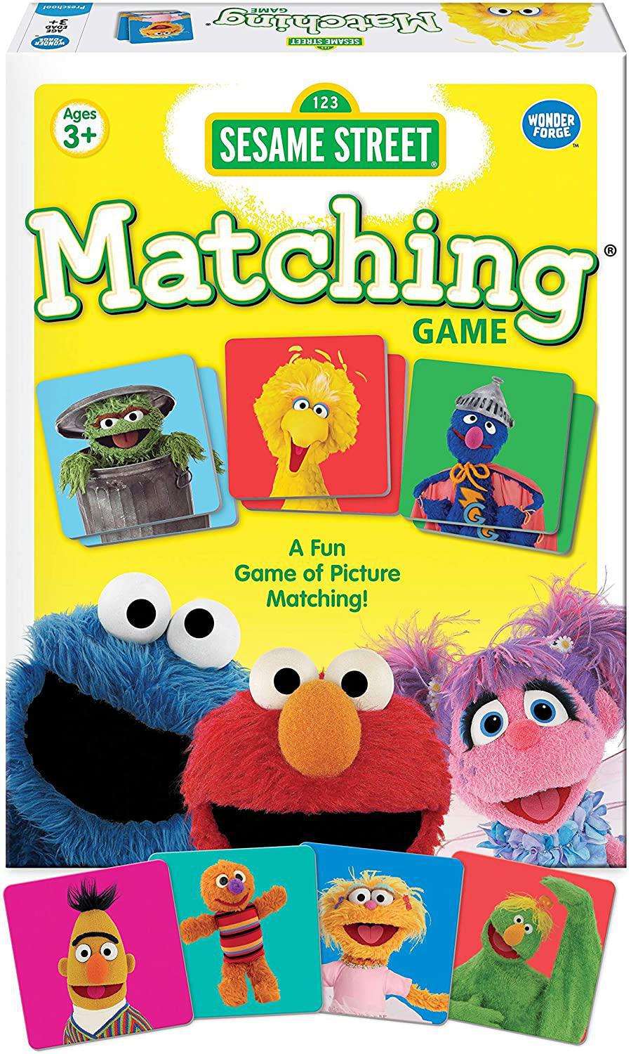 Wonder Forge Classic Picture Memory Matching Game - Elmo, Abby Cadabby, Super Grover, Zoe, Bert, Ernie, and more