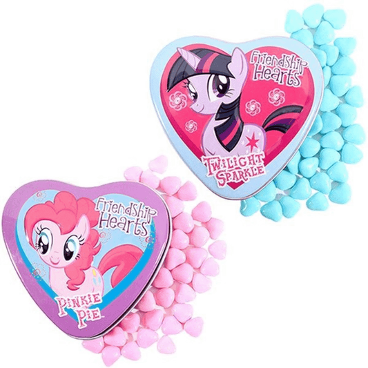 My Little Pony Friendship Hearts Candy Tins - Rainbow Dash, Pinkie Pie, and Twilight Sparkle Tins, 1 Tin pack