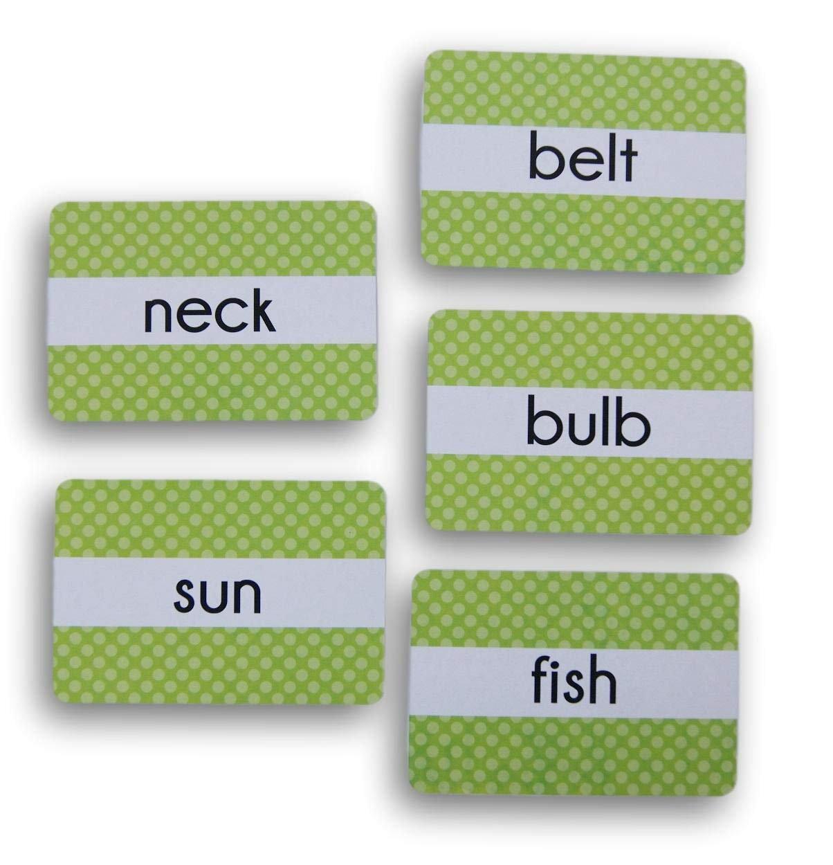 Apple House Missing Vowel Activity Flash Cards with Vowel Stickers, Activity Cards