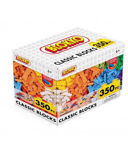 Blokko Classic Building Blocks for Kids (350-Piece Set)