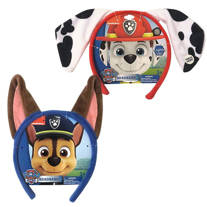 Paw Patrol Light up Headband - Marshal, Chase - Pick Your Favorite Dog Ear Custom Multi Color