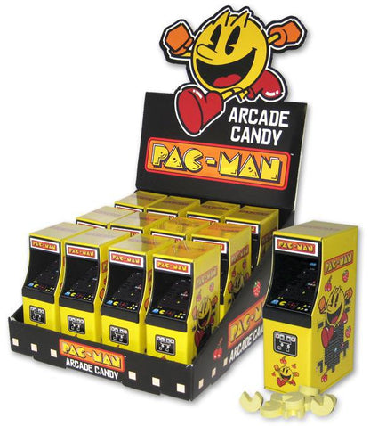 Pac Man Arcade Candies Display, Strawberry Candy Tin , Each Shaped like the retro arcade cabinet (1Pcs)